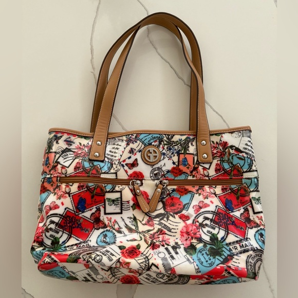 Giani Bernini Handbags - Giani Bernini Postcard Medium Tote Multi Color - NWOT